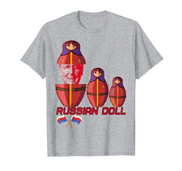 

moscow mitch the russian doll and putin's toy t-shirt, White;black