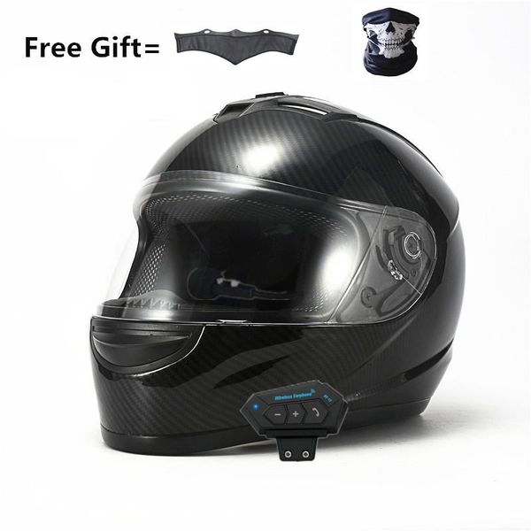 

motorcycle helmets bluetooth-compatible full face double visor motorbike racing connect phone casque moto helmet
