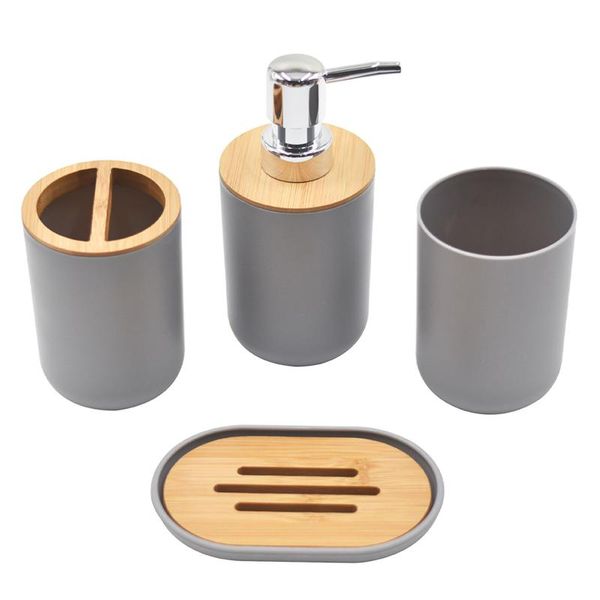 

bath accessory set 4pcs nordic style gift modern soap dispenser home bathroom accessories dish el cup essential portable toothbrush holder