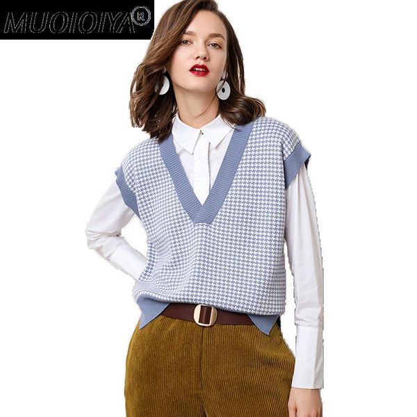 

women's sweaters sweater vest women fine wool material sleeveless v collar pullover female fashion, White;black