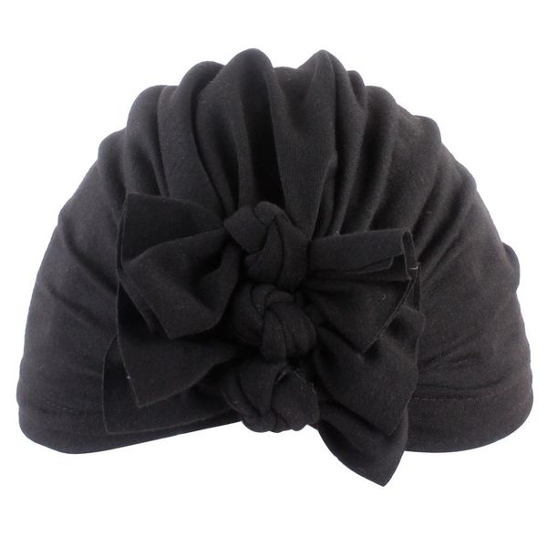 

baby girls hair accessories three bow knot turban caps newborn toddler headband beanie hat headwrap hairband hats, Golden;white