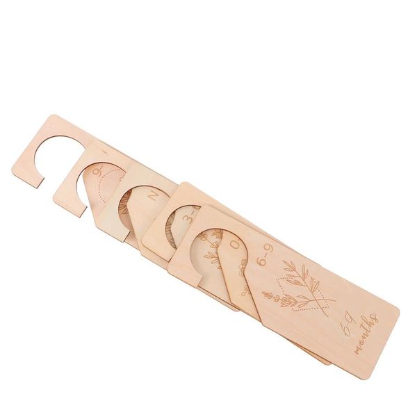 

wall clocks 1 set wooden clothes size dividers wardrobe baby hanger
