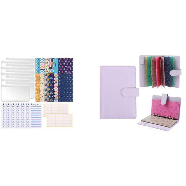 

gift wrap 28pcs budget planner organizer cash envelope system with 36pcs a6 binder planning