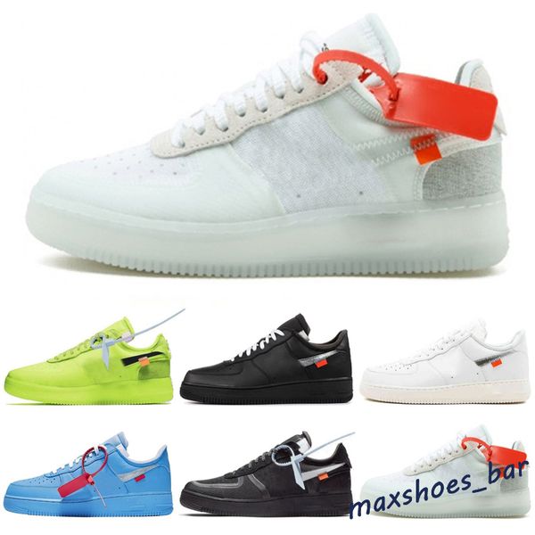 

2021 1 off mca blue white red silver metallic mens women running shoes volt 2.0 low black green gner 36-45