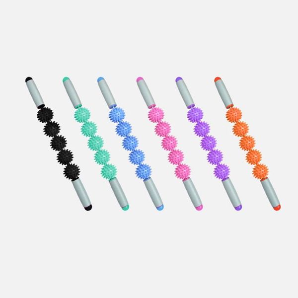 

fitness balls body muscle relaxation massage yoga sports roller stick 3/5 point spiky ball fascia rod gym workout pilates bar