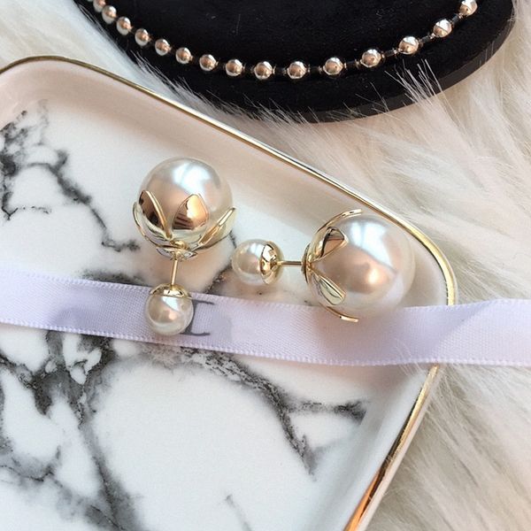 

designer earrings jewellery2020 new fashion d family sunflower fresh water pearl earrings simple geometry fashion lady earring c7xc, Silver