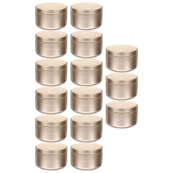 

candles 24 pcs candle making tins round tin container storage jars