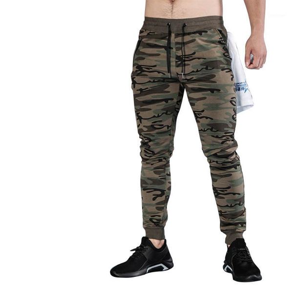

men's pants trousers zip pocket casual sweatpants joggers men camouflage fitness elastic bodybuilding clothing, Black
