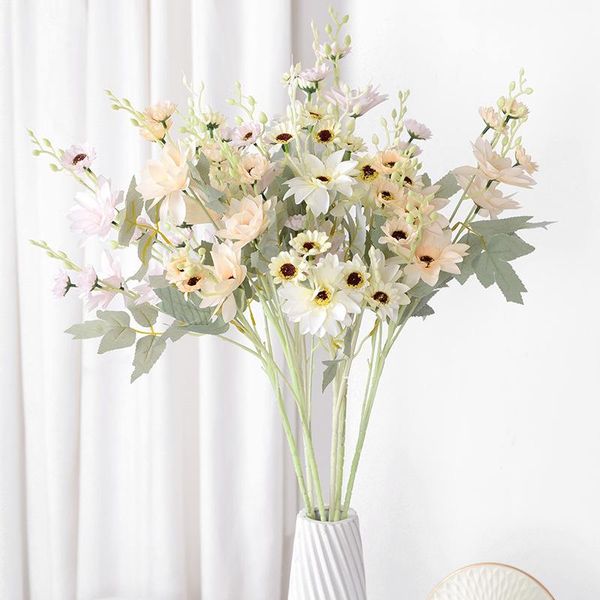 

decorative flowers & wreaths 1/3/5pcs 10 heads artificial dahlia wedding home party el office pography props decoration festival fall decor