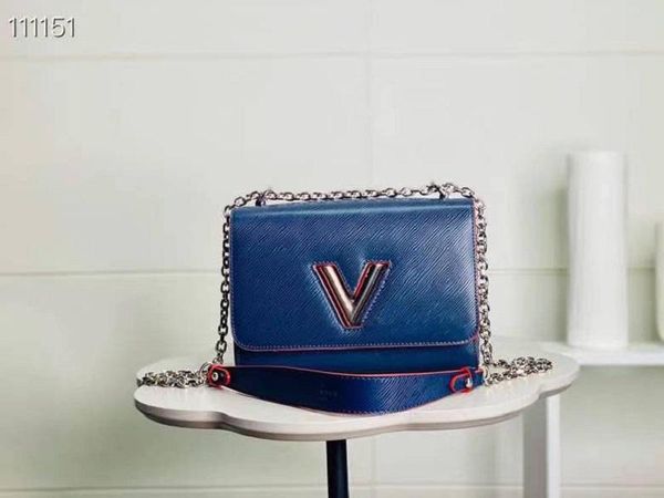

2021fashion women's bag sell women's genuine leather v lock flap handbag black pochette twist shoulder bag lady crossbody bag