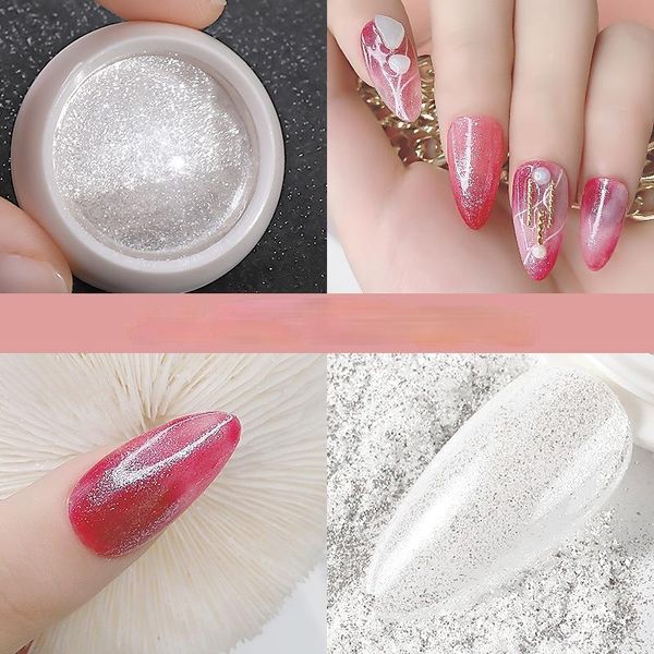 

nail glitter for studio nails accessories mica powder pigment glitters decoration wholesale diy acrylic, Silver;gold