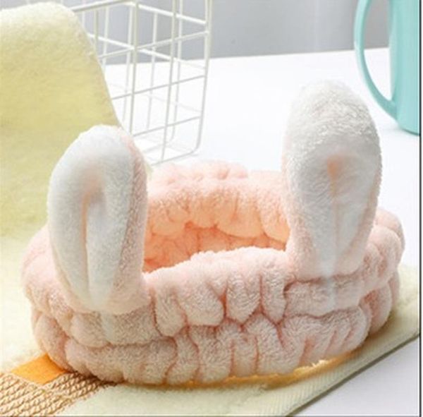 

shower caps 1pcs woman ear elastic hair band for washing face spa mask hairband kawaii accessories beauty tools