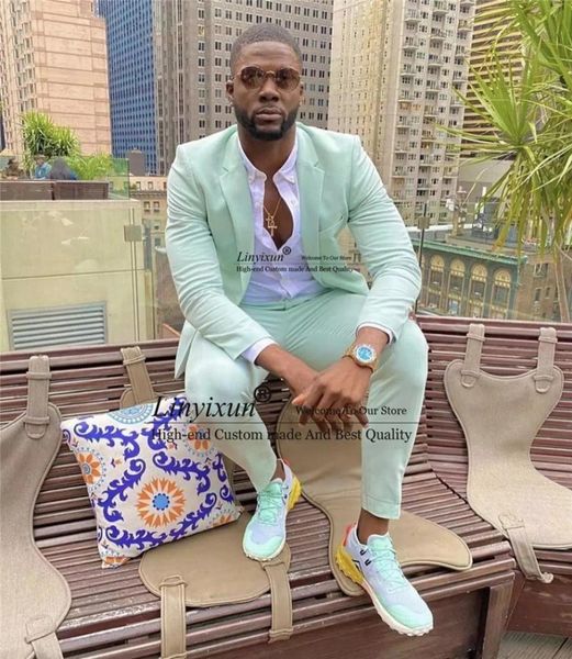 

men's suits & blazers fashion solid color men slim fit summer stylish notch lapel casual costume homme wedding groom tuxedo blazer 2 pi, White;black