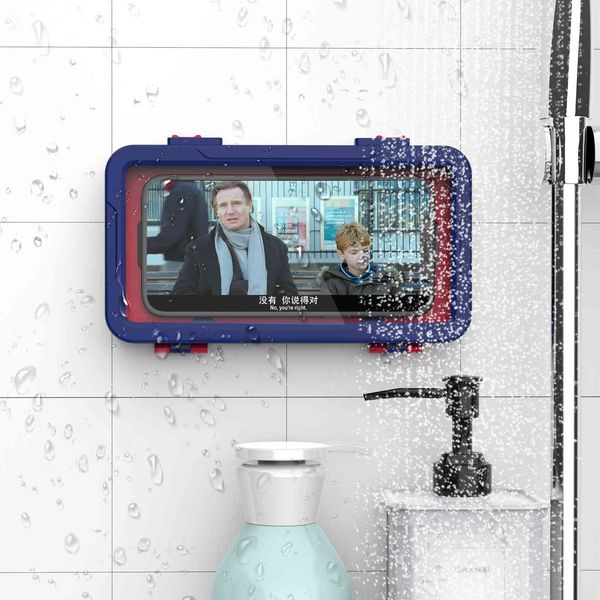 

bathroom bath play chase artifact kitchen bathroom wall hanging dust fog mobile phone waterproof box