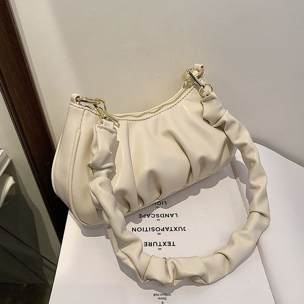 

niche design french bag women all-match 2021 new messenger bag fold square bag underarm dual-use shoulder width27cm