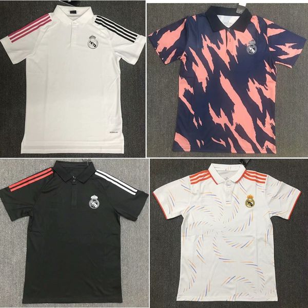 

thai 20 21 real madrid polo shirt hazard isco soccer kit 2020 2021 real madrid soccer jersey kroos asensio training jerseys, Black;yellow