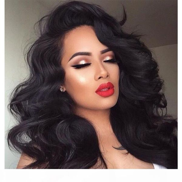 

9a pre plucked lace front human hair wigs with baby hair loose wave brazilian virgin full lace wig for black women, Black;brown