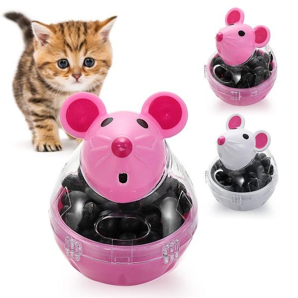

cat toys pet fun tumbler feeder toy mouse leaking food balls educational leakage device funny interactive
