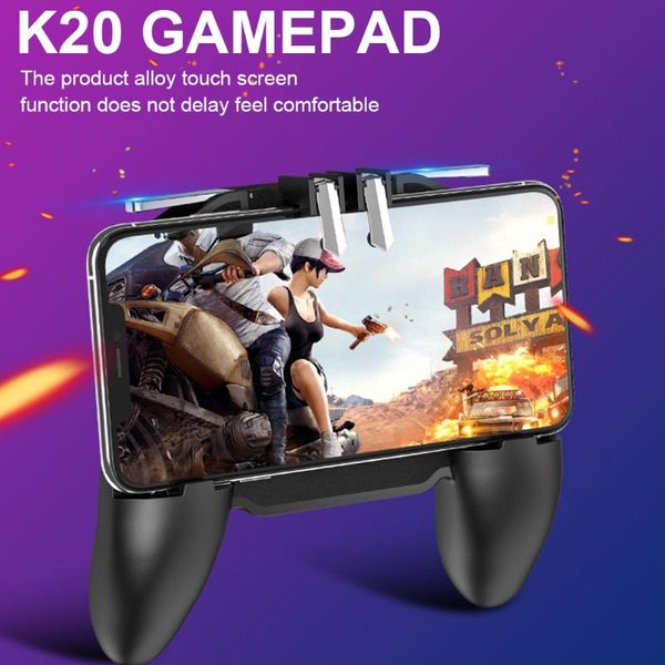 

gaming grip portable durable mobile controller with cooling fan game joystick for 4-6.5 phone gamepad gaming accessories