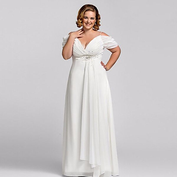 

2021 new plus size white chiffon v neck prom vestidos de noiva crystal strap gala es elegant long formal evening gown 66zc, White;pink