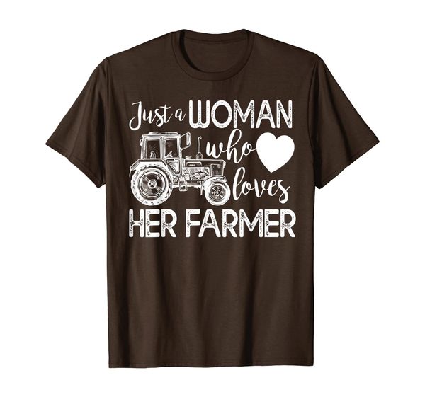 

Proud Farmer' Wife Shirt Just a Woman Who Loves Her Farmer, Mainly pictures