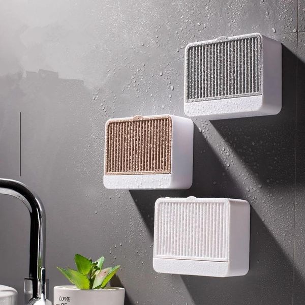

soap dishes travel home non-porous double-layer lattice box with drain layer bathroom storage watch holder accessory set
