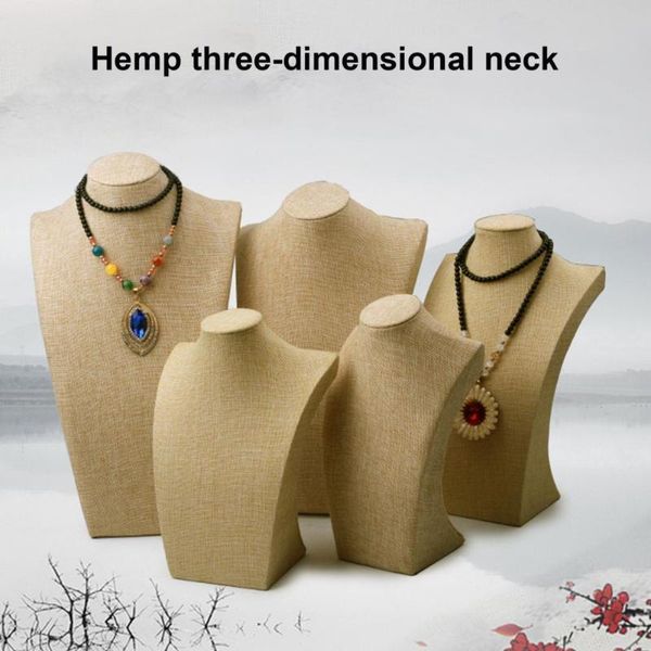 

jewelry pouches, bags neck holder stylish appearance practical stable mannequin display rack for ring, Pink;blue
