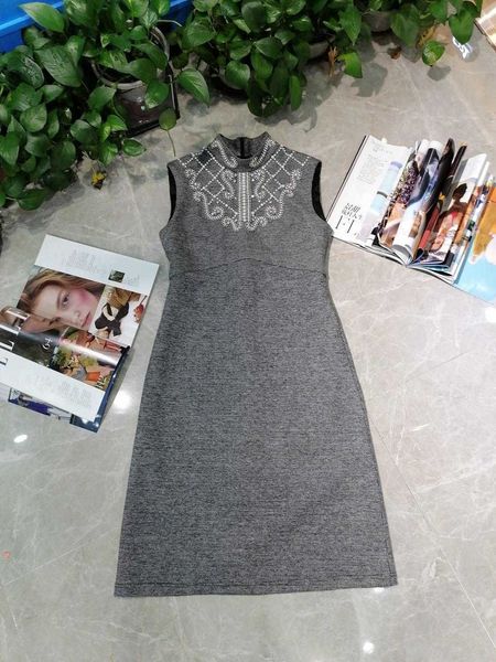 

casual dresses z11395 female fashions spring dress luxury brand european design party rcok, Black;gray
