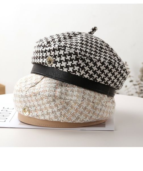 

designer berets women letter luxury grid hat beret lady outdoor cap travel warm winter windproof vacation bonnet caps, Blue;gray