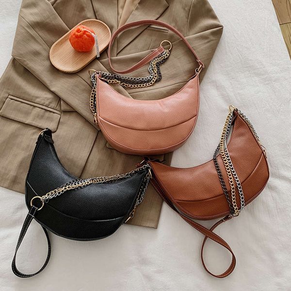 

hbp fashion women's bags 2021 korean creative foreign style new moon bag