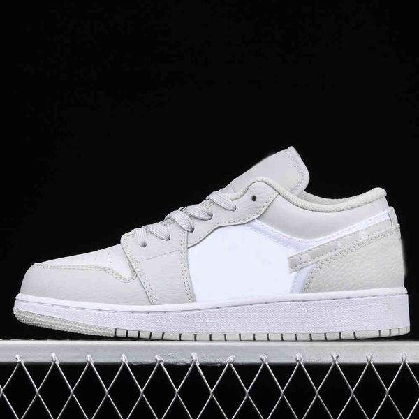 

1 basketball shoes 1s 1 low cut jumpman men's women's white/gray camouflage sports