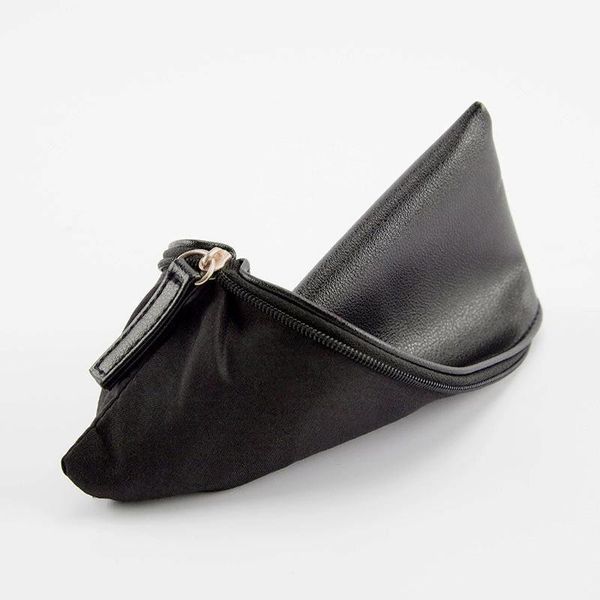 

classical style pencil case pencil bag waterproof pu leather solid color office stationery storage cosmetic bag handbag