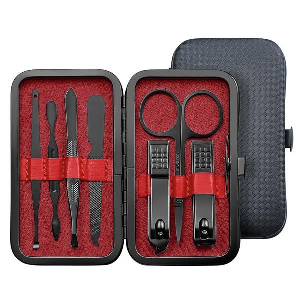 

nail art kits four lily 7pcs/set manicure tools clippers pedicure set portable travel hygiene kit stainless steel cutter tool