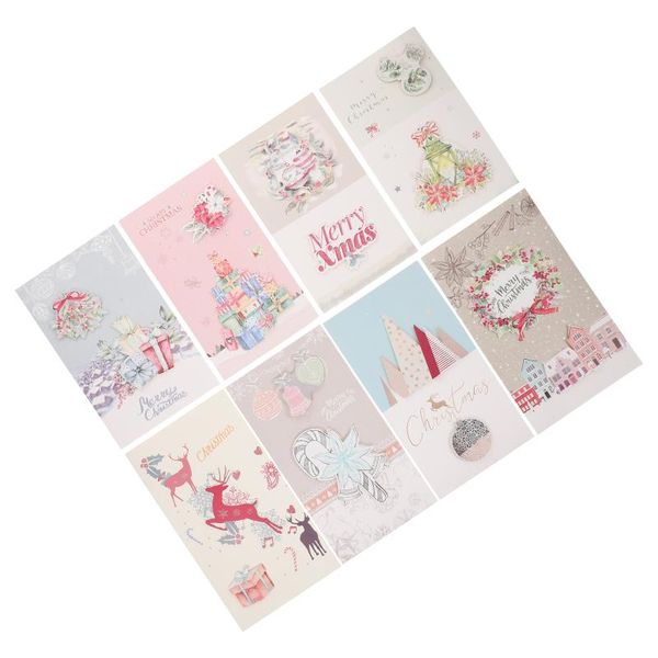 

greeting cards 8pcs christmas party paper festival blessing message