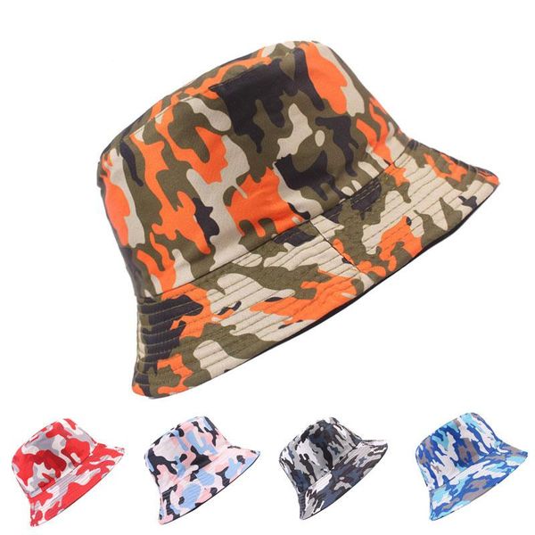 

beanies women men camouflage round hats cotton polyester soft fisherman hat casual summer breathable bucket cap
