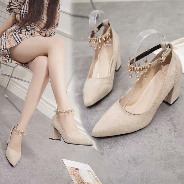 

dress shoes high heels women's thick 7.cm party annual all in one student elegant evening bridesmaid, Black