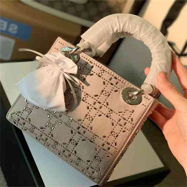 

storage baaghigh-end classic design 18cm fashion designers rhinestone bags lady diamond beaded shimmer handbag letter priting leather packag