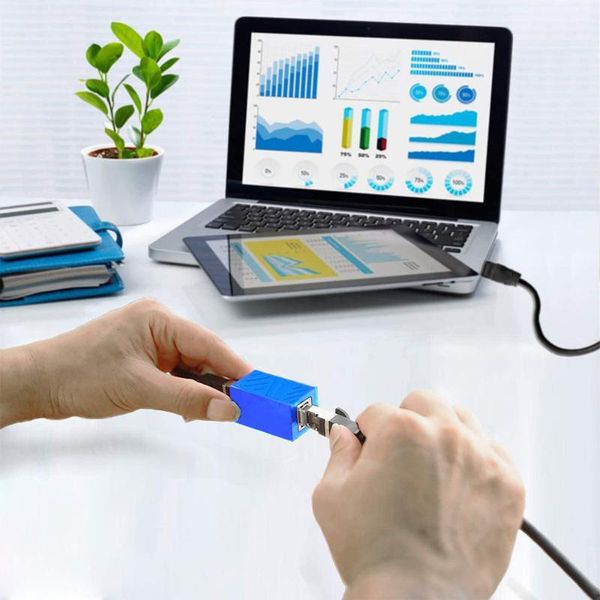 

computer cables & connectors 5pcs rj45 network cable extender connector for home office blue