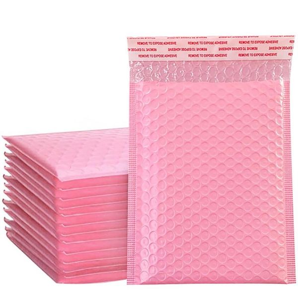 

gift wrap 10pcs bubble mailers poly mailer self seal padded envelopes bags for book magazine lined pink