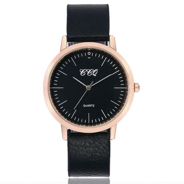 

wristwatches women simple dial wrist watches casual luxury leather quartz dress watch gift clock relogio feminino, Slivery;brown