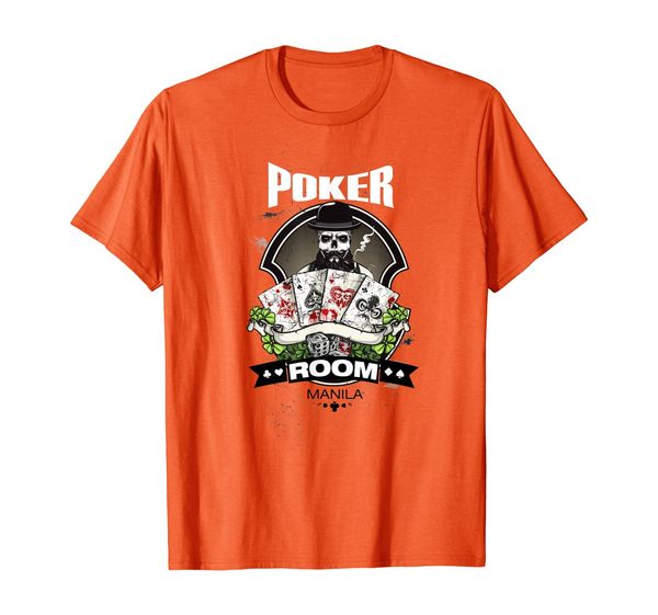 

Poker Room Skull Texas Holdem Unisex Men Women Tee T-Shirt, Mainly pictures