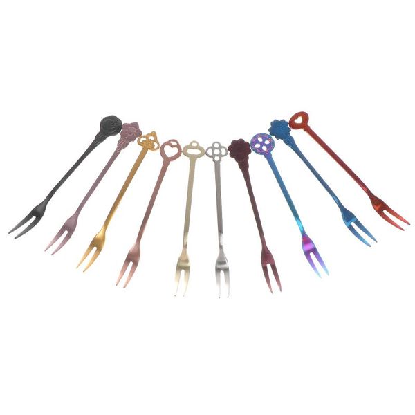 

forks 10pcs stainless steel dessert cake party tabletop