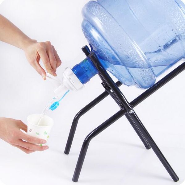 

hooks & rails bottled water hand press type dispenser drinking bucket pure mineral folding rack
