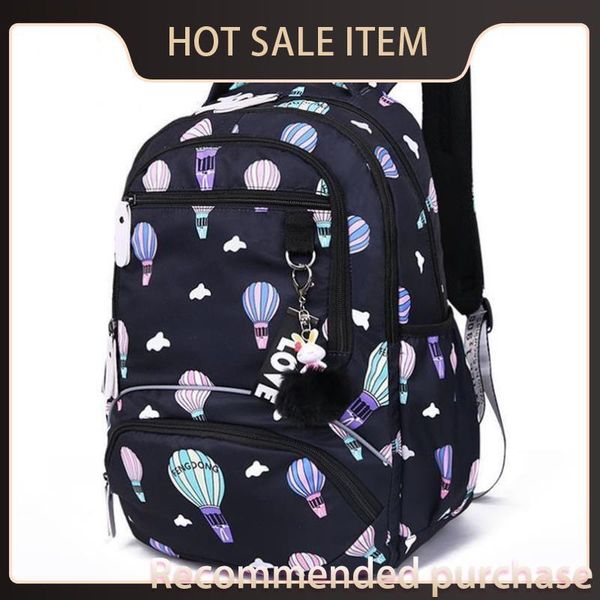 

girls waterproof large schoolbag new high school backpack printed quality school cute book student for teenage primary kids bags qvuwt, Red;black