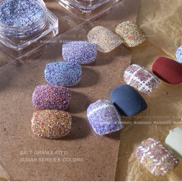 

nail glitter marble stone powder dust sequins nails design art 3d decorations for gel polish accessories, Silver;gold