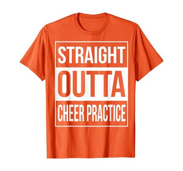 

straight outta cheer practice t-shirt cheerleading gift, White;black