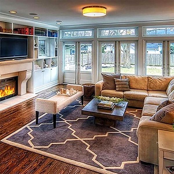 

carpets geometric cashmere carpet nordic modern minimalist living room bedroom bedside large area covered with thick carpet.