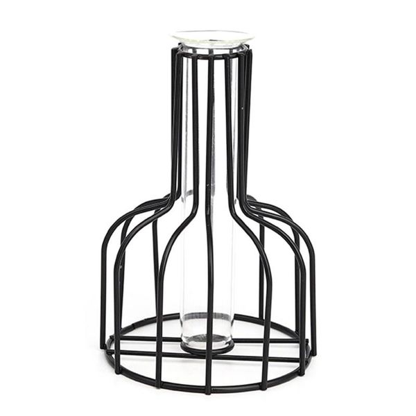 

other home decor nordic creative vase glass hydroponic plant holder iron line flowers ornament garden decoration