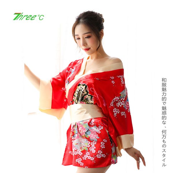 

l-xxxl plus-size japanese kimono lingerie uniform temptation ladies pajamas suit cosplay game uniform exotic appeal costume, Black;white