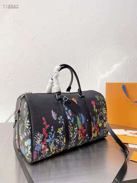

21 designer design single shoulder airport travel bag color pattern size 45cm